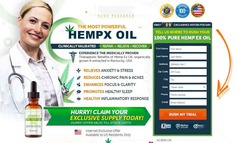 Hempex Activator Oil Reviews : CBD Activator Oil Benefits & Side Effects